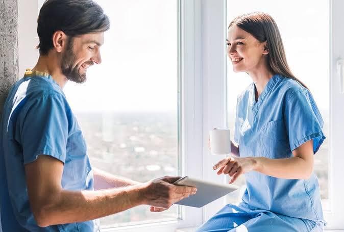 Healthcare professionals networking