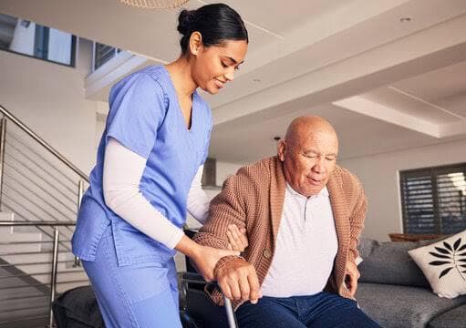 Healthcare professionals providing care